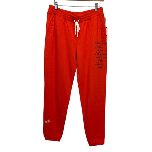 PJ Salvage Drawstring Waist Oceanside Vacation Dreams Lounge Sleep Pant Jogger - Picture 1 of 10